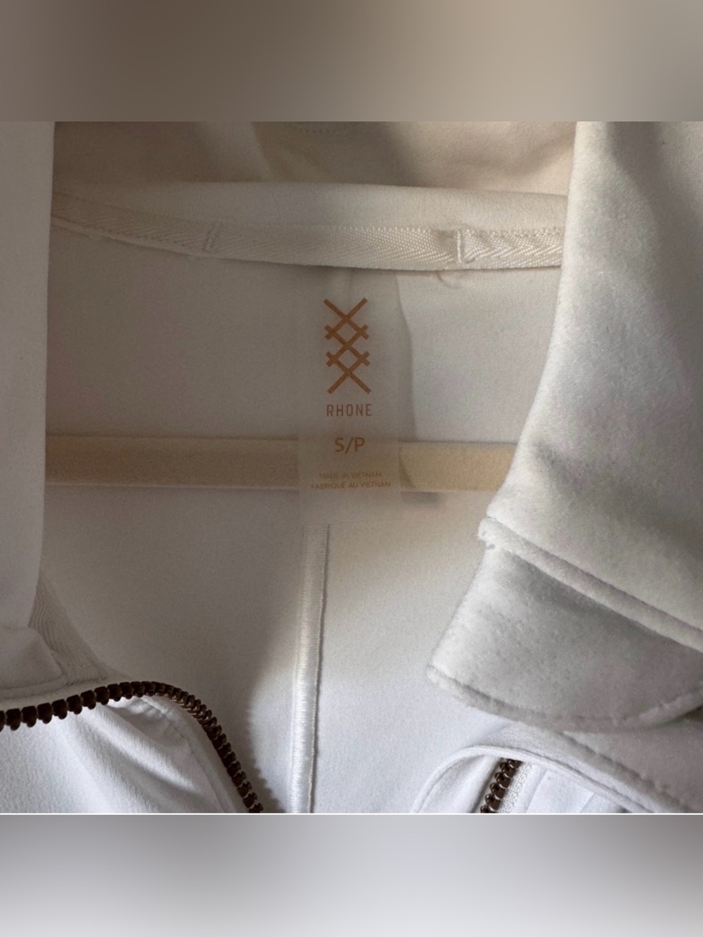 RHONE Women’s 1/4 Zip, S, White - Picture 3 of 3